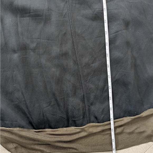 Rag & Bone Vivienne Colorblock Shift Dress Olive Black Sleeveless Size S - Picture 11 of 12